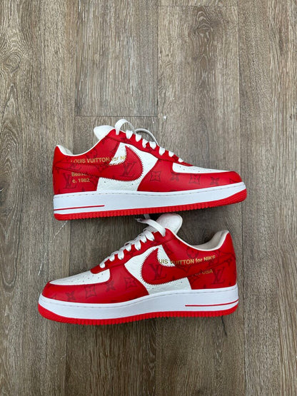 New Nike Louis Vuitton Monogram Red AF1 sz.11US