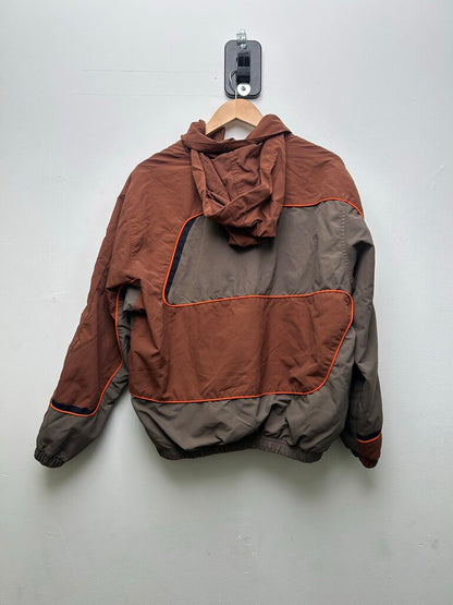 Preowne Supreme Brown Orange Track Zip Size Small