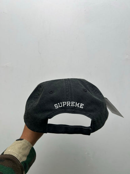 New Supreme 6 Panel Black Bottle Opener Hat