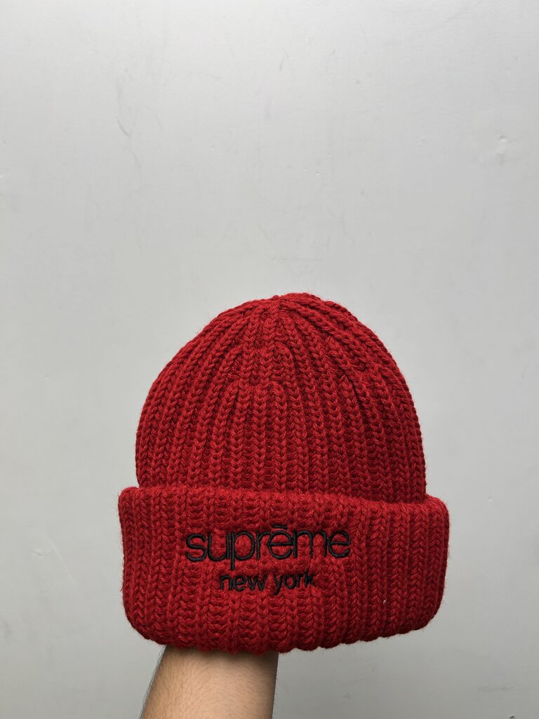 New Supreme Classic New York Red Beanie