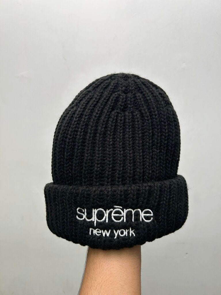 New Supreme Classic New York Black Beanie