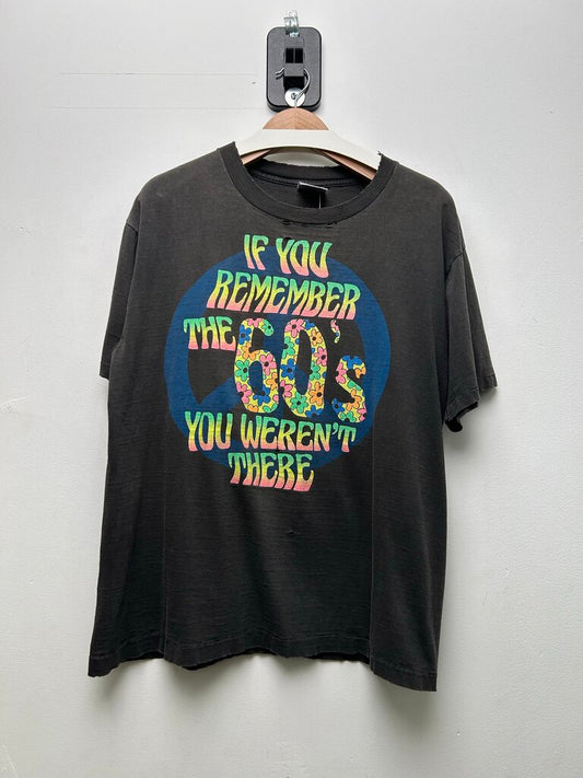 Vintage Remember The 60s Black Tee Sz.XL
