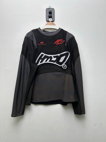 Preowned HMDD Black Red Grey Jersey Sz.Large