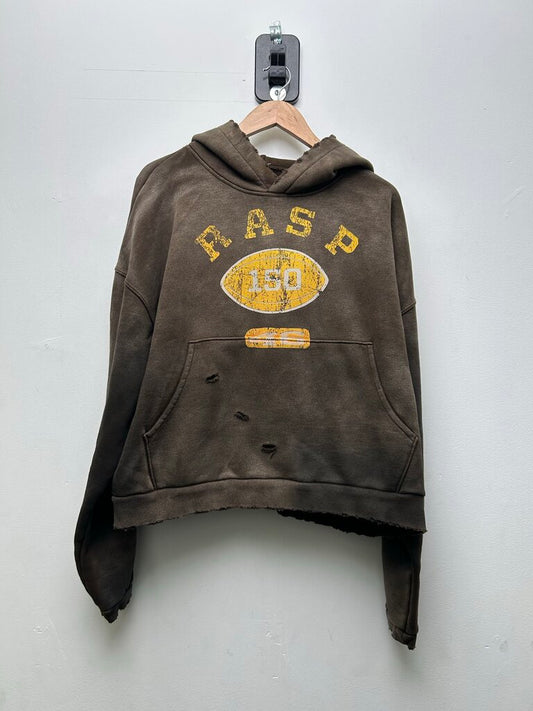 New Gv Gallery Brown Yellow Football Hoodie Sz.Small