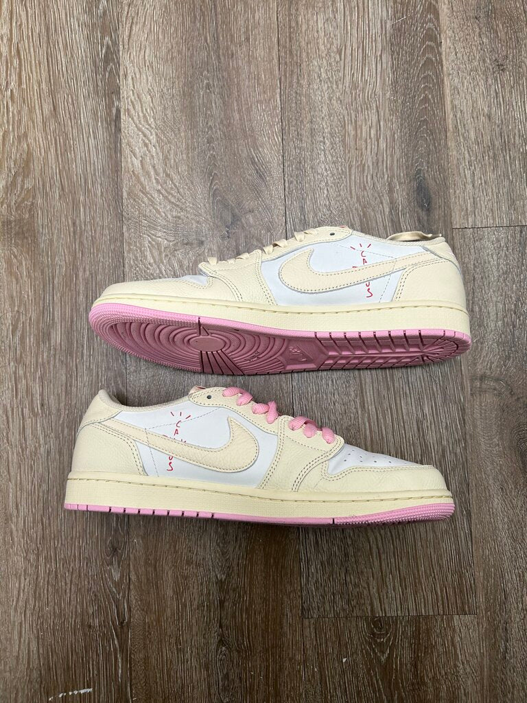 Preowned Jordan 1 Low Travis Scott Shy Pink Sz.10.5