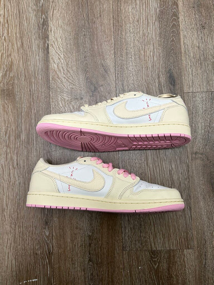 Preowned Jordan 1 Low Travis Scott Shy Pink Sz.10.5