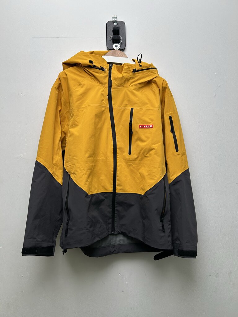Preowned Gv Gallery Yellow Grey Red Rain Jacket Sz.Small