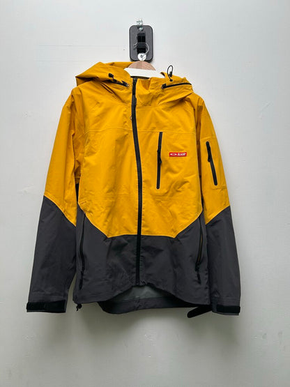 Preowned Gv Gallery Yellow Grey Red Rain Jacket Sz.Small