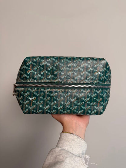 Pre-Owned Goyard Green Toiletry Bag
