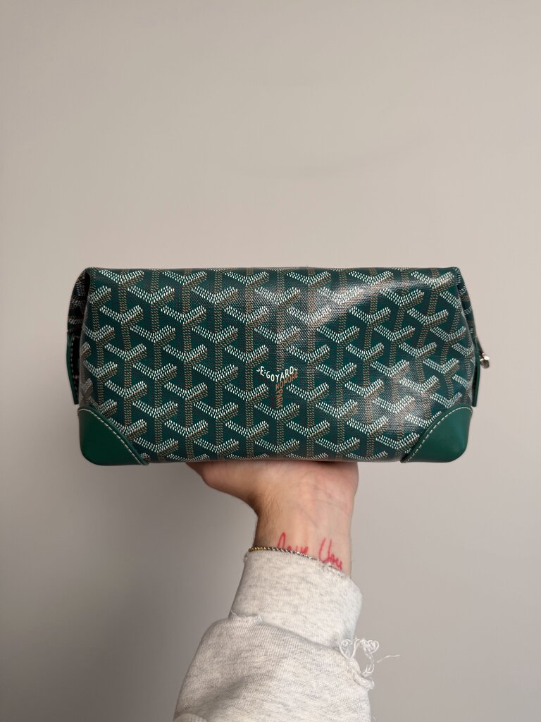 Pre-Owned Goyard Green Toiletry Bag