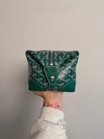 Pre-Owned Goyard Green Toiletry Bag