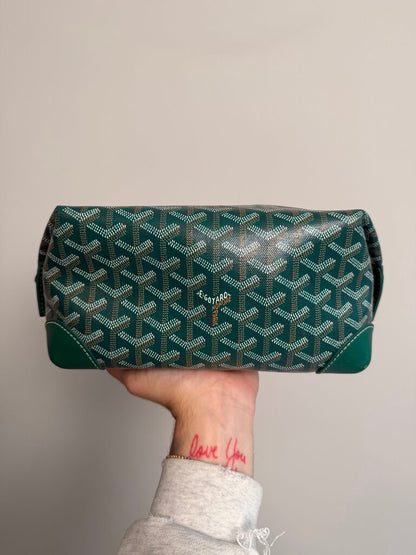 Pre-Owned Goyard Green Toiletry Bag