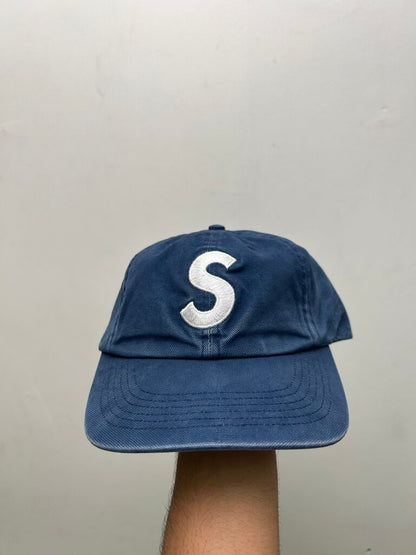 New Supreme Blue S Logo Hat
