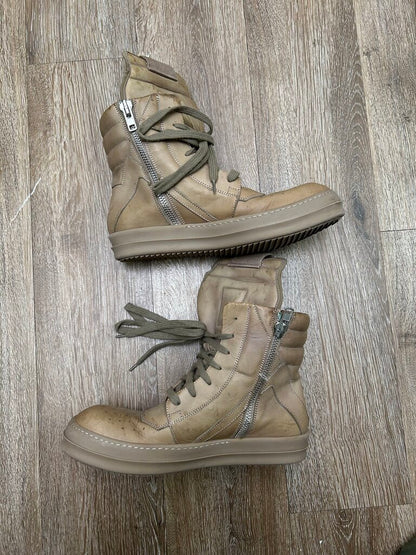 Preowned Rick Owens Geobasket Brown On Brown Sz.40