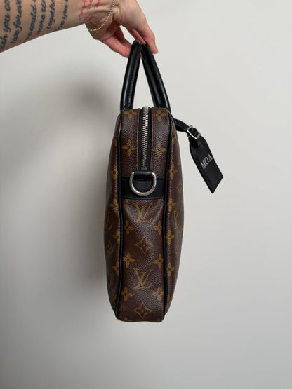 Preowned Louis Vuitton Monogram Macassar Brown Black Bag