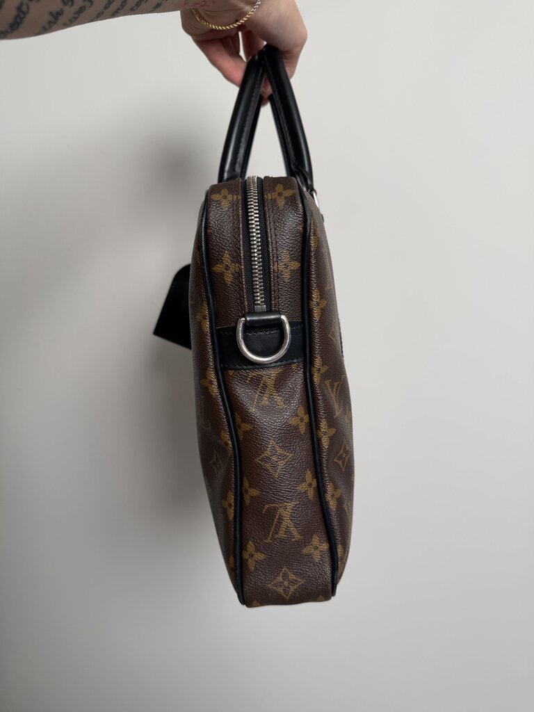 Preowned Louis Vuitton Monogram Macassar Brown Black Bag