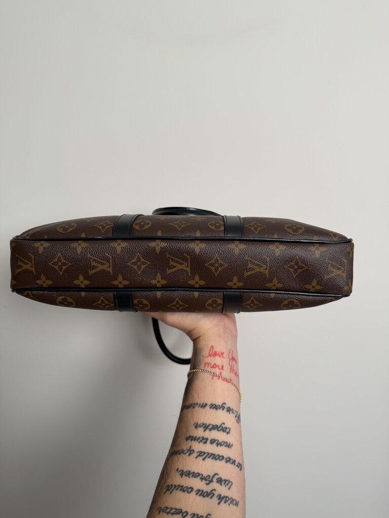 Preowned Louis Vuitton Monogram Macassar Brown Black Bag