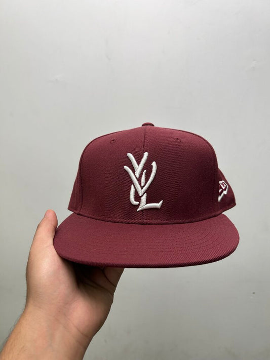 YVL Burgundy Fitted Hat Sz.7 1/4