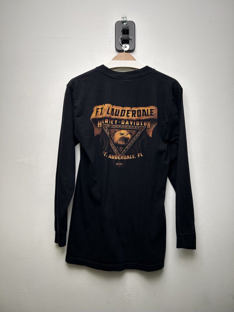 2002 Harley Davidson Eagle Long Sleeve Black Sz M