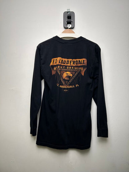 2002 Harley Davidson Eagle Long Sleeve Black Sz M