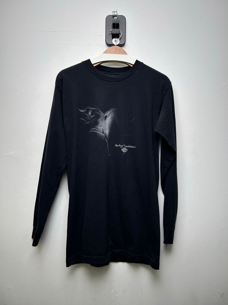 2002 Harley Davidson Eagle Long Sleeve Black Sz M