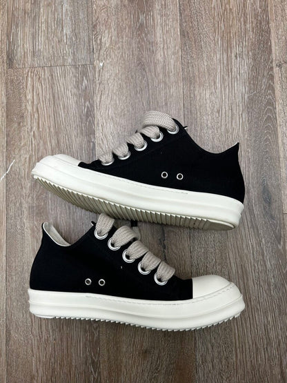 Preowned Rick Owens Jumbo Lace Ramone Low Size 44.5