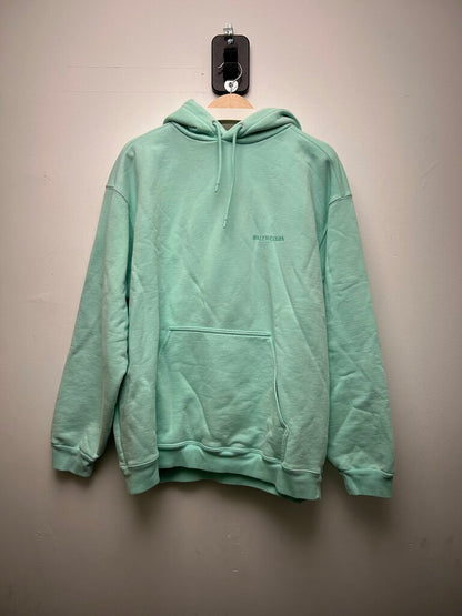 Preowned Balenciaga Mint Small Logo Hoodie Size Medium