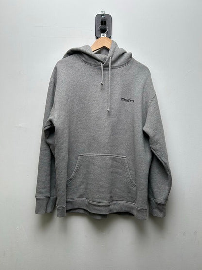 Preowned Vetements Grey Pullover Hoodie Sz S