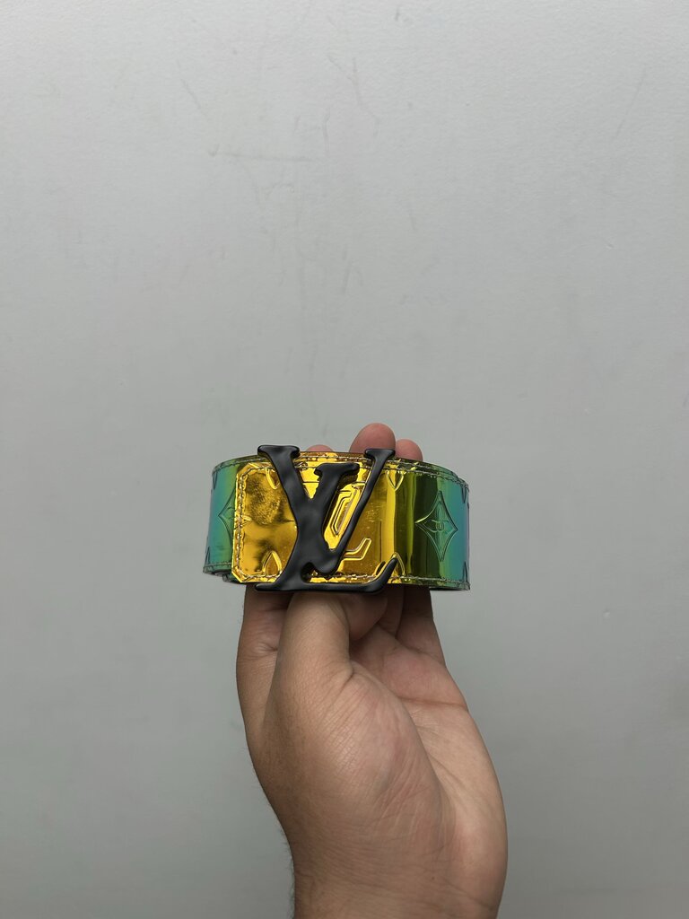 Preowned Louis Vuitton Monogram Prism Belt Size 110/44
