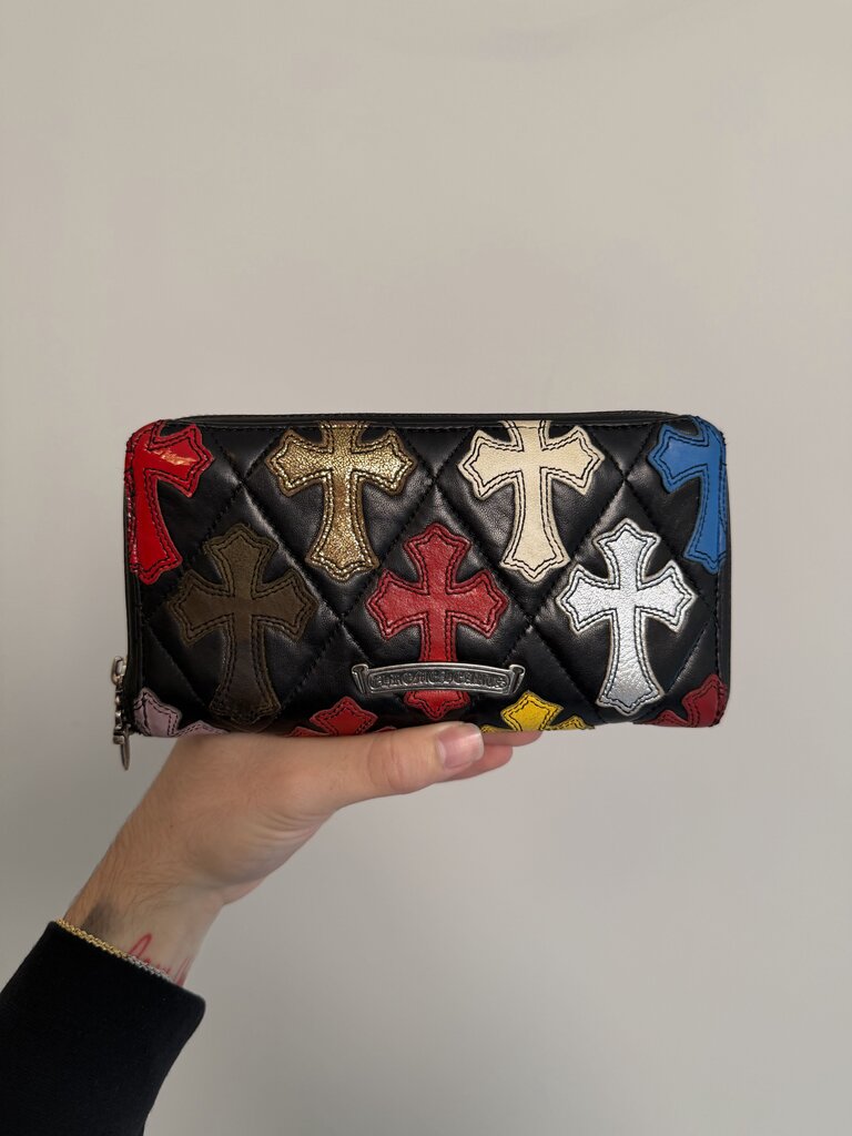 Chrome Heart Multi Color Patch Long Wallet