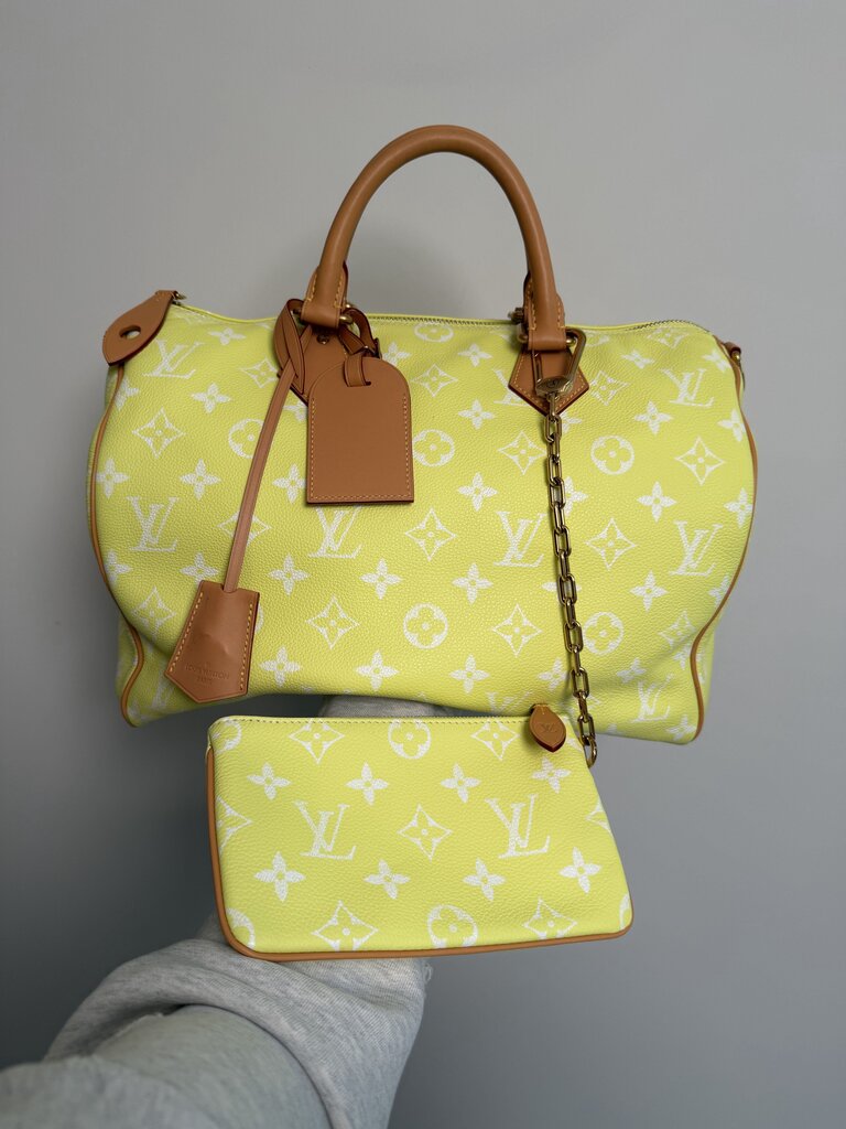 Preowned Louis Vuitton P9 Speedy Lemonade Yellow