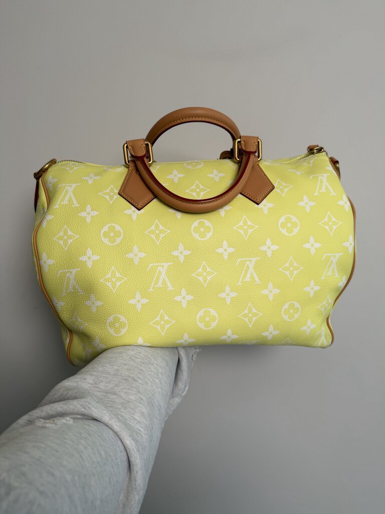 Preowned Louis Vuitton P9 Speedy Lemonade Yellow