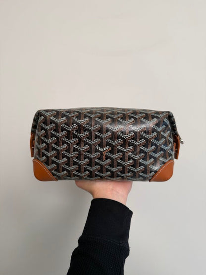 Preowned Goyard Bowling 25 Black Brown