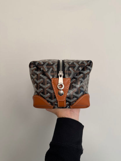 Preowned Goyard Bowling 25 Black Brown