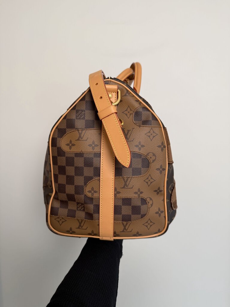 Louis Vuitton Keepall Bandouliere 50 Nigo Brown
