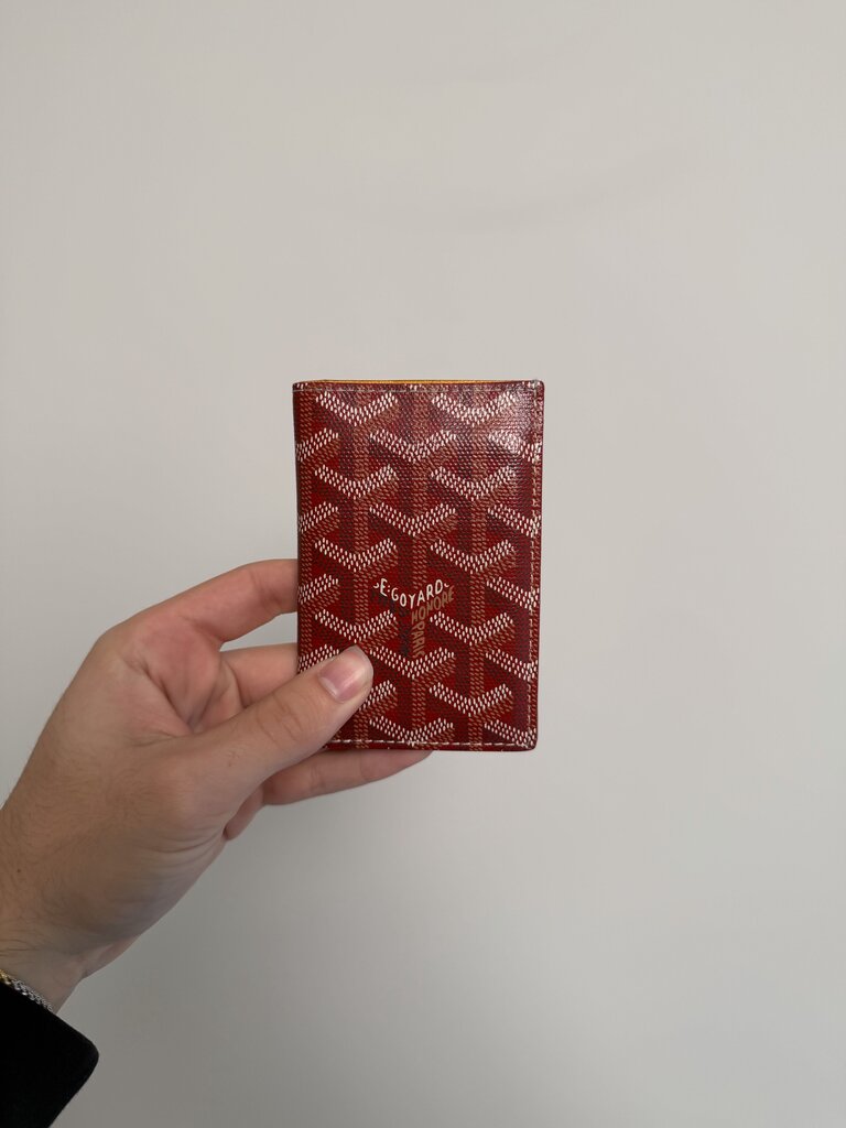 Preowned Goyard Red Bifold Wallet