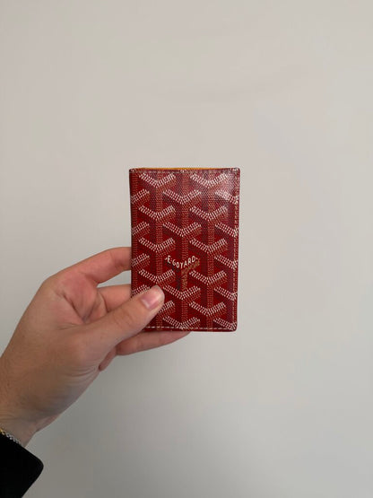 Preowned Goyard Red Bifold Wallet