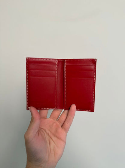 Preowned Goyard Red Bifold Wallet