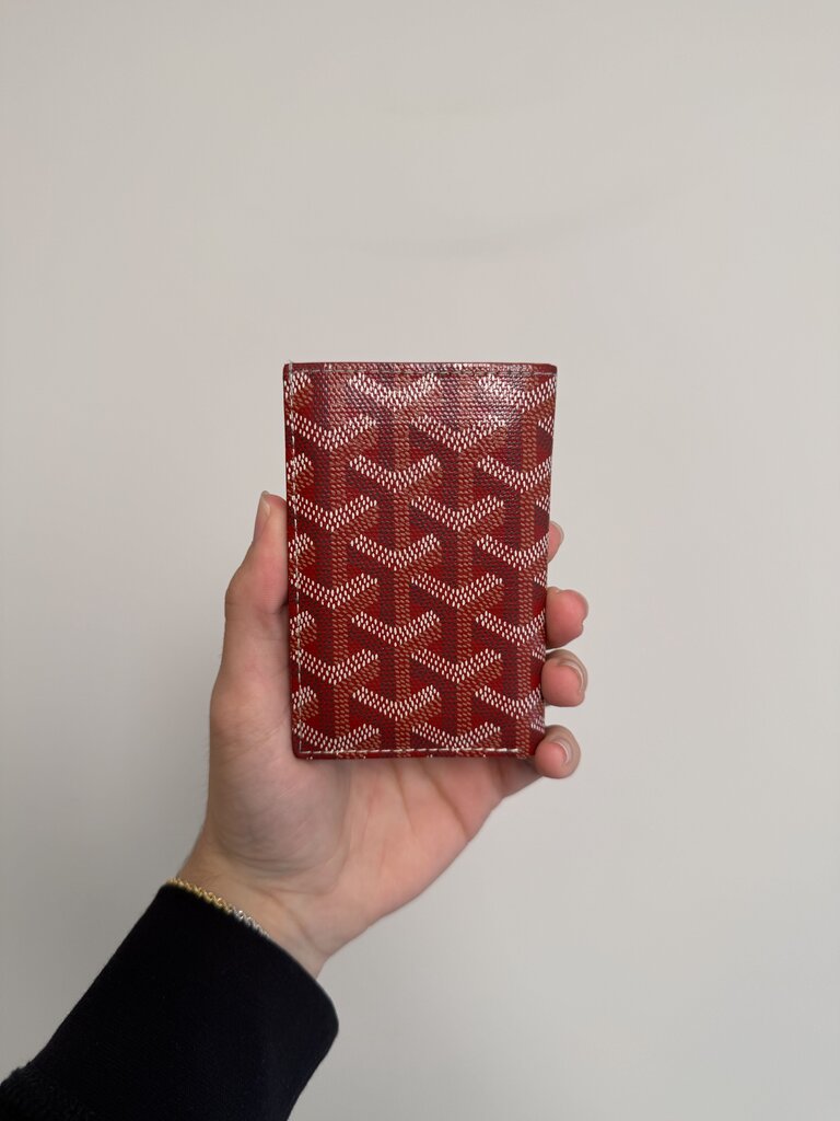 Preowned Goyard Red Bifold Wallet