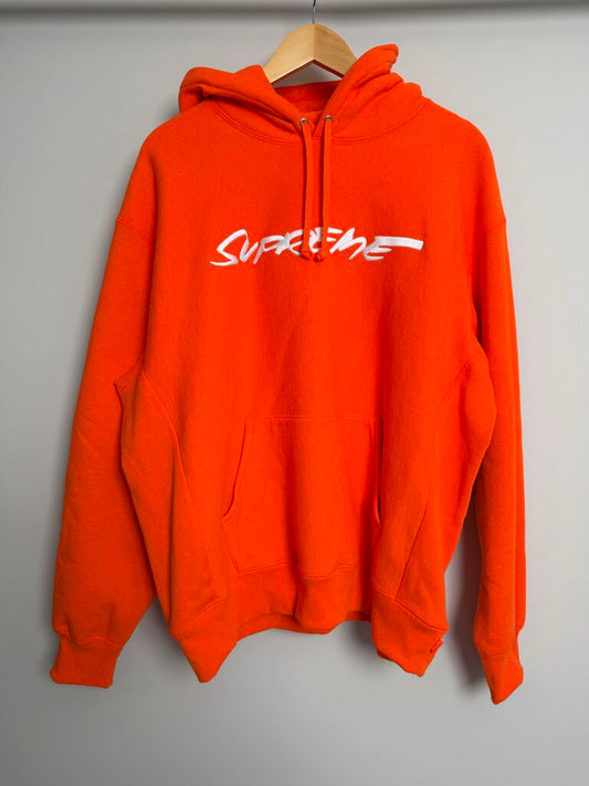 New Supreme Future Logo Orange Hoodie size L