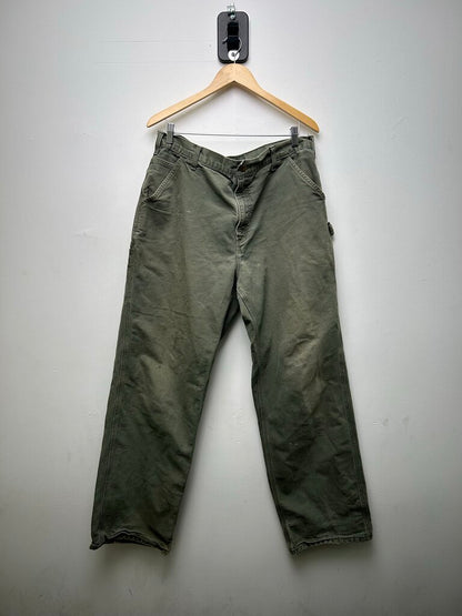 Carhartt Army Green Fade Carpenter Pants sz.38