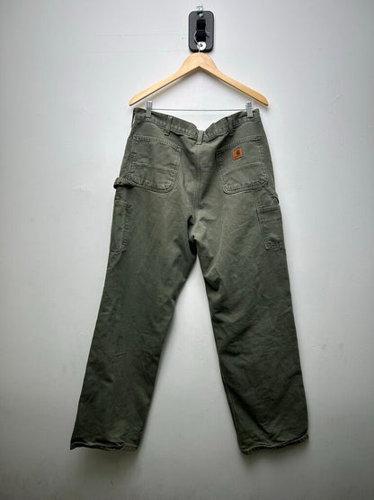 Carhartt Army Green Fade Carpenter Pants sz.38