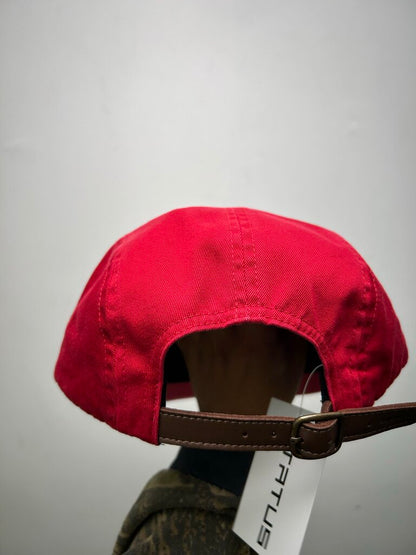 New Supreme Washed Chino Twill Red Camp Cap Sz. OS