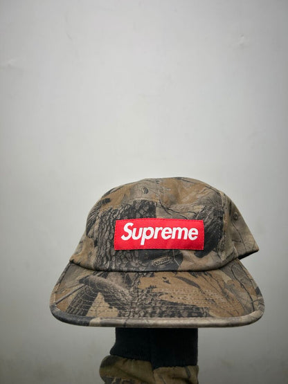 New Supreme Washed Chino Twill Realtree Camo Camp Cap Sz. OS