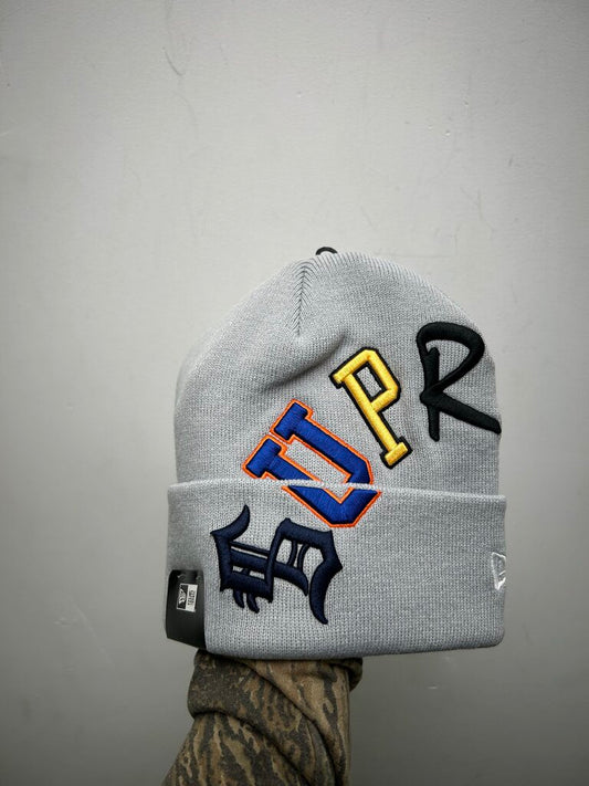 New Supreme Arc Logo Gray Multicolor Beanie