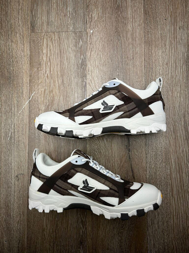 New EE Sicko Hiking Sneaker White Brown Sz.9.5