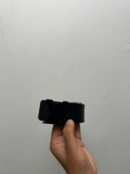 Preowned Louis Vuitton Black On Black Monogram Belt Sz.36