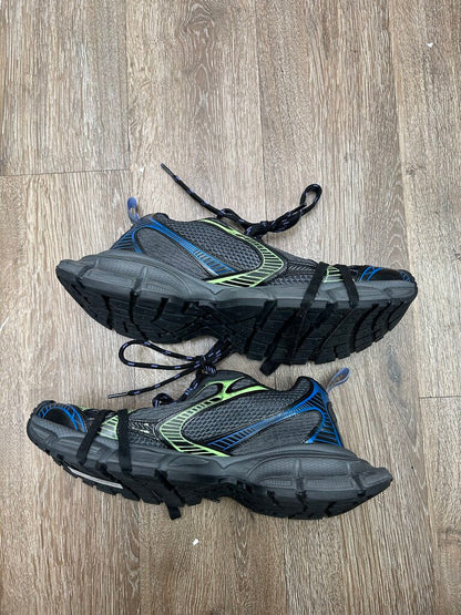 Preowned Balenciaga Blue Neon Green Black 3XL Runner sz.43(NO BOX)