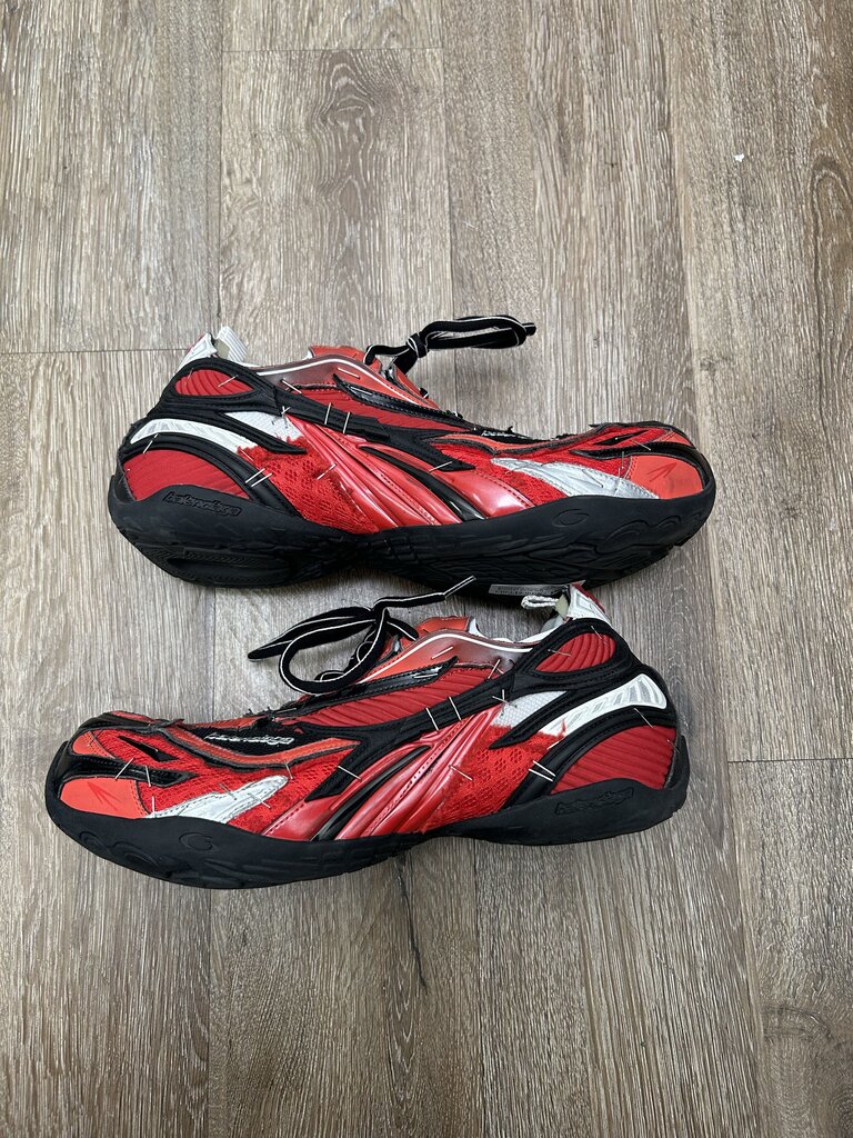 Preowned Balenciaga Soleless Staple Red Black Sneaker sz.40 (Fit 10M) ( NO BOX)