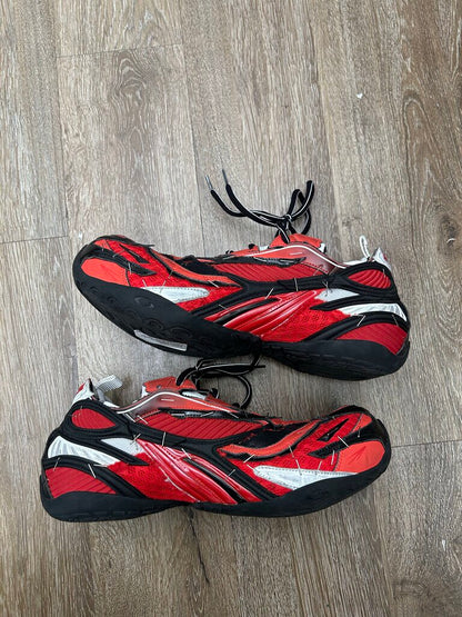 Preowned Balenciaga Soleless Staple Red Black Sneaker sz.40 (Fit 10M) ( NO BOX)